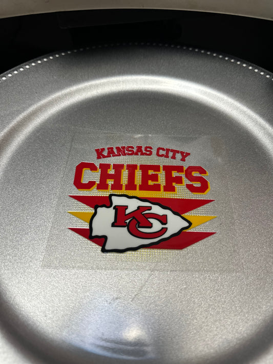KC Football 4in Decal