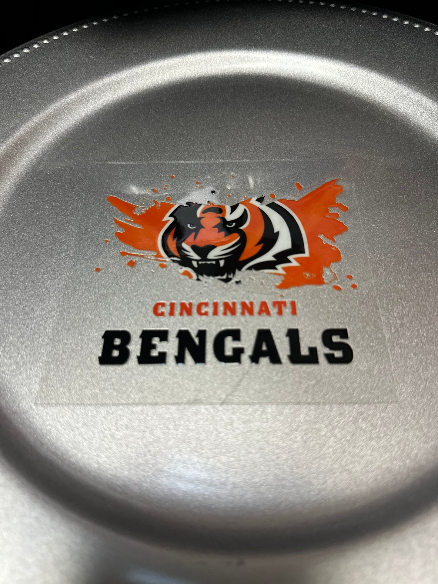 Bengals football 4in decal