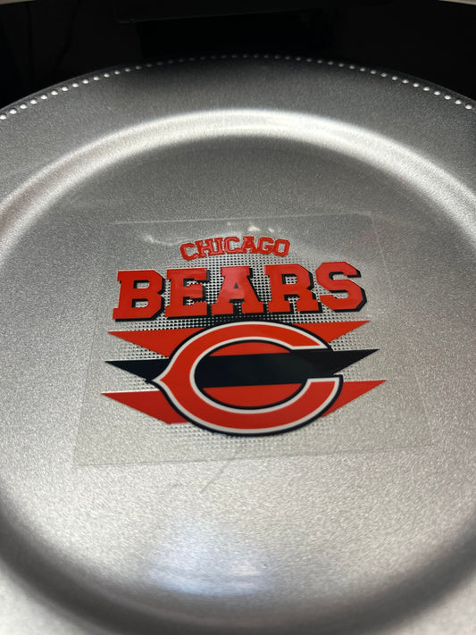 Bears Football 4in decal