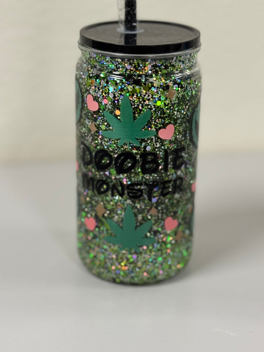 Doobie Monster 16oz acrylic snow globe