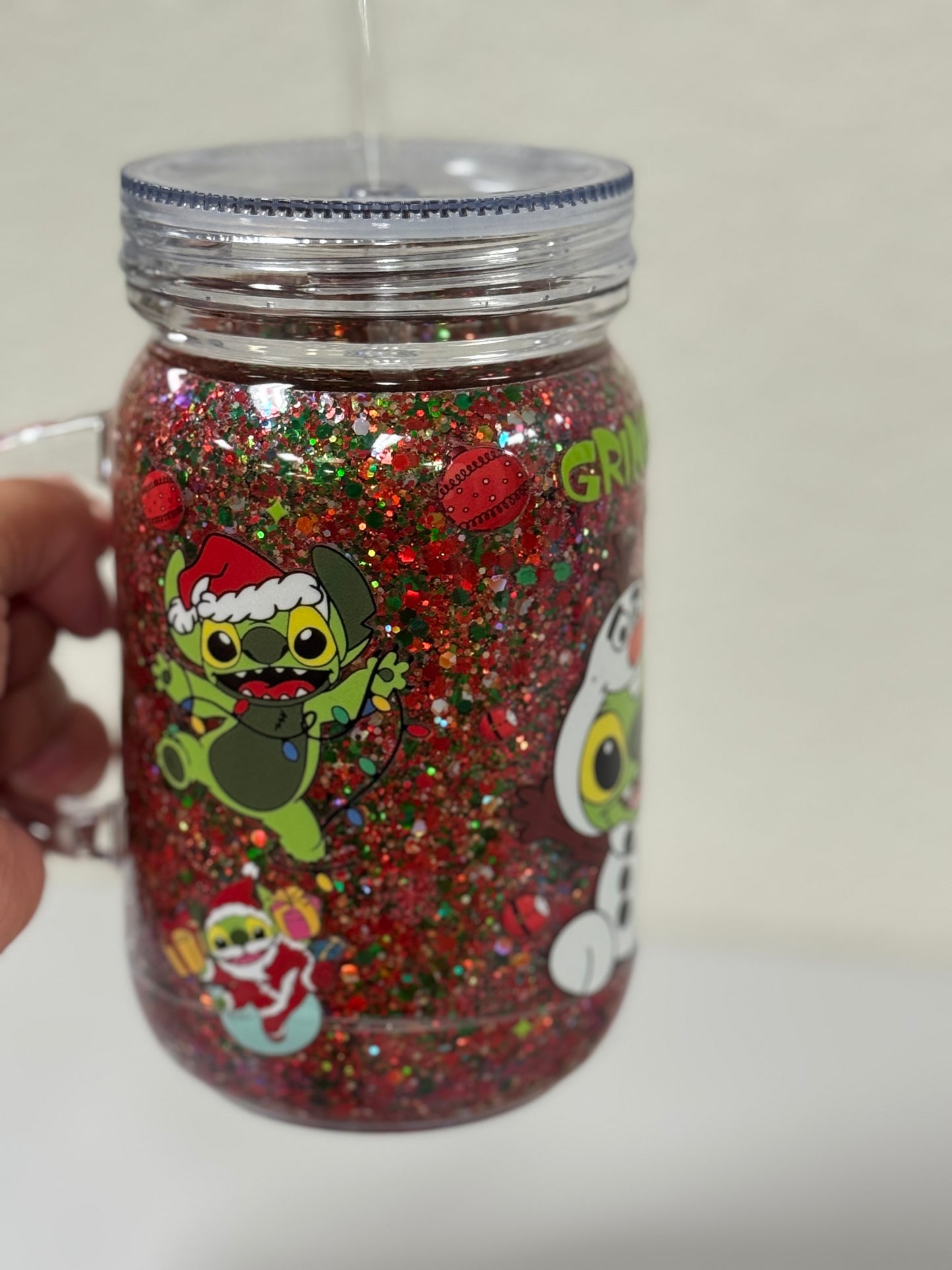 Holiday 20oz dry snow globe