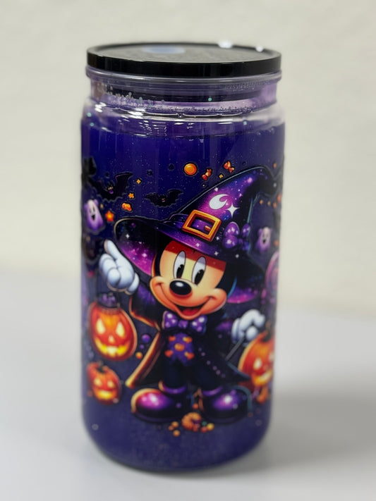 Glow in the Dark Minnie Halloween 16oz snow globe