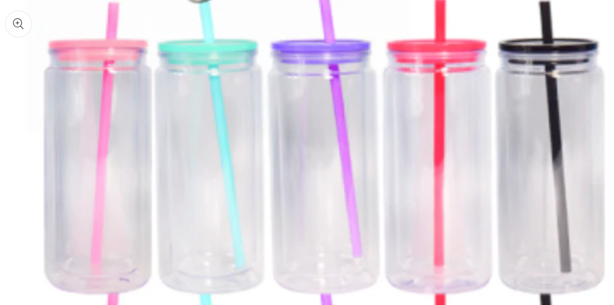 Acrylic Snow Globe Cup 16oz Colored Lid