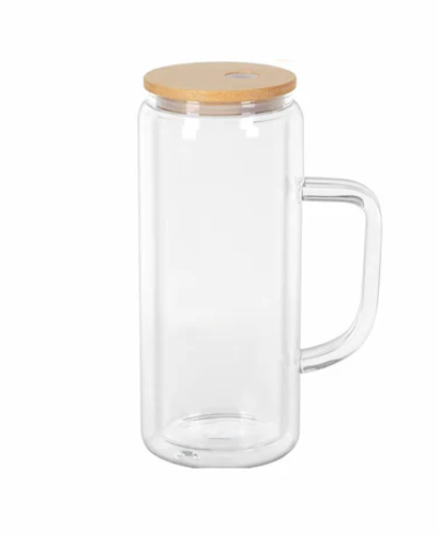 Glass Snow Globe w/handle 20oz